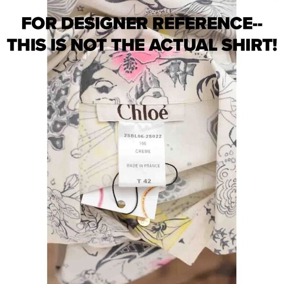 Chloé Stella McCartney silk print long sleeve blouse, S/S 2001 - Picture 5 of 6